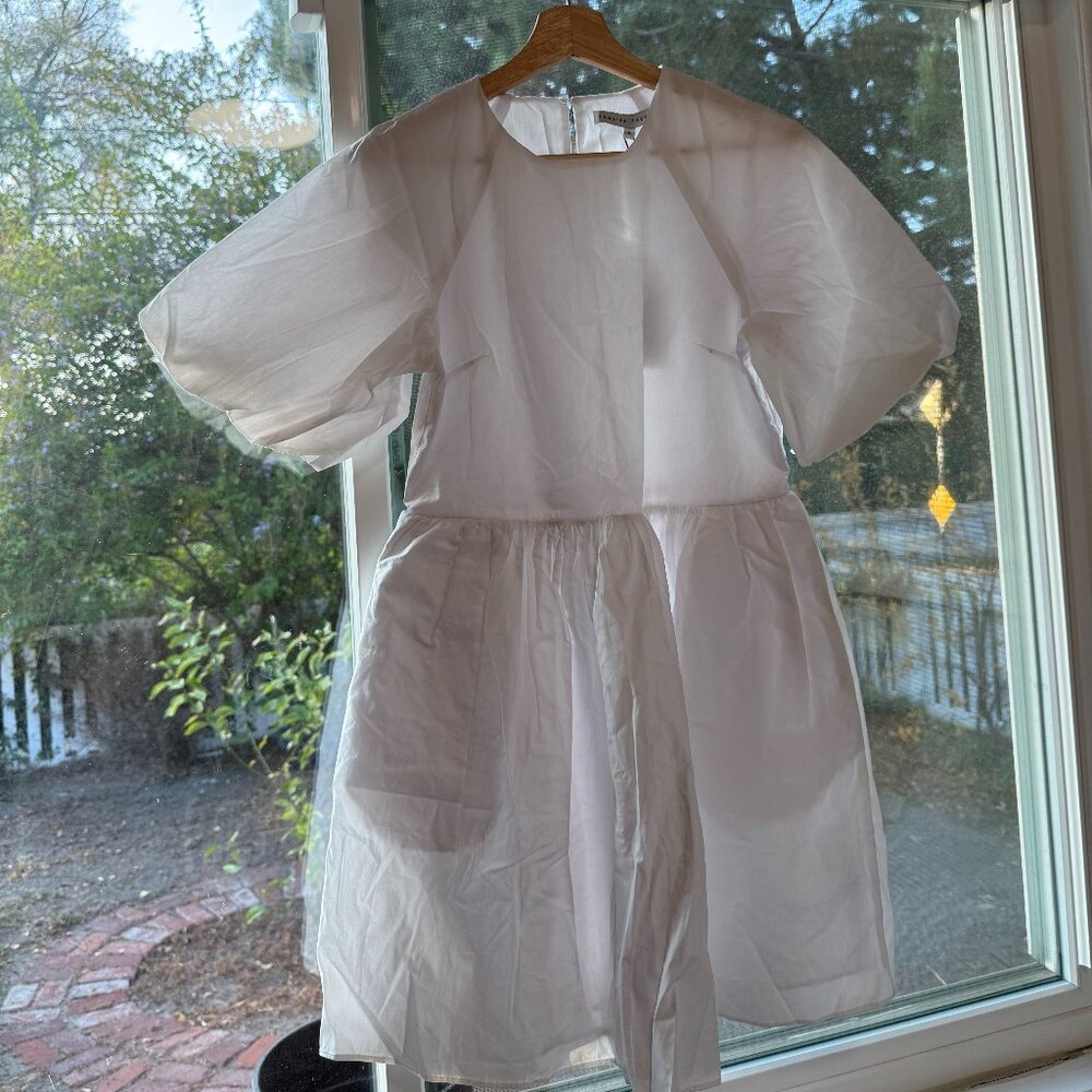 English Factory Ballon Sleeve Smock Dress